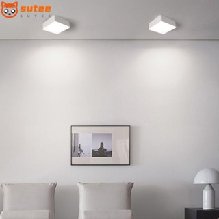 Sutee โคมไฟติดผนัง LED ทรงสี่เหลี่ยม สร้างสรรค์ สําหรับตกแต่งบ้าน ห้องนอน เพดาน