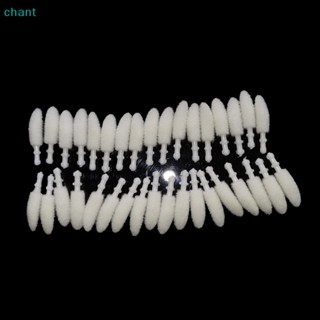 (chant) หัวแปรงผ้าฝ้าย ใช้แล้วทิ้ง แบบเปลี่ยน สําหรับต่อขนตา แต่งหน้า 100 ชิ้น