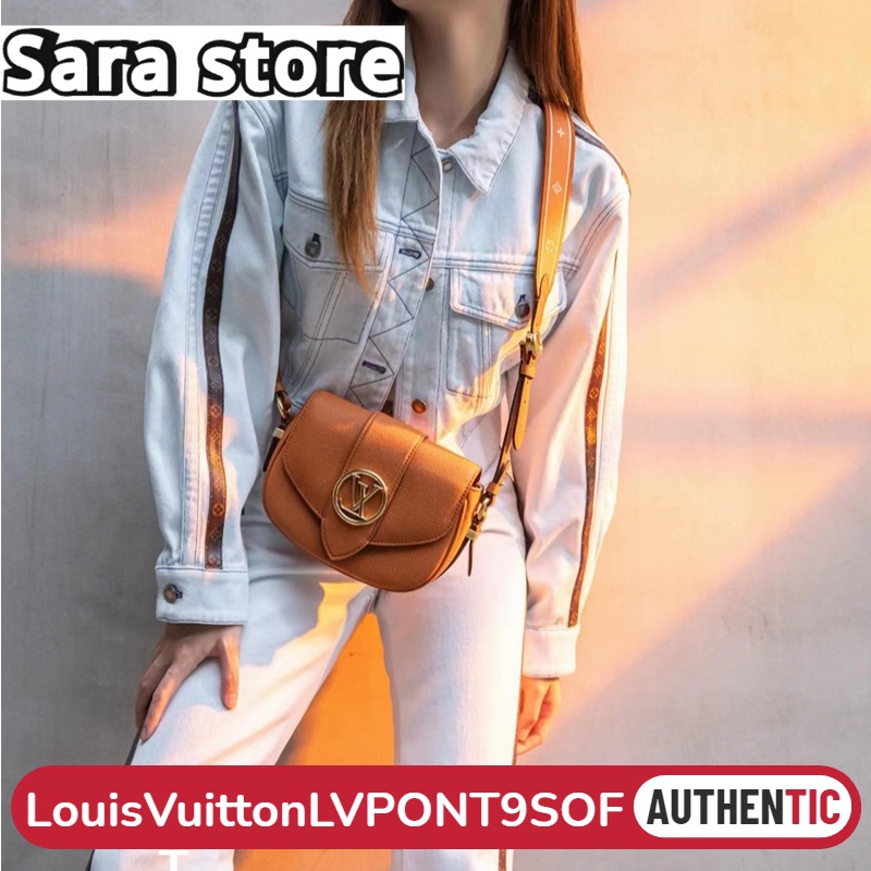 หลุยส์วิตตอง Louis Vuitton LV PONT 9 SOFT สุภาพสตรี/กระเป๋าสะพายไหล่/กระเป๋าร่อซู้ล