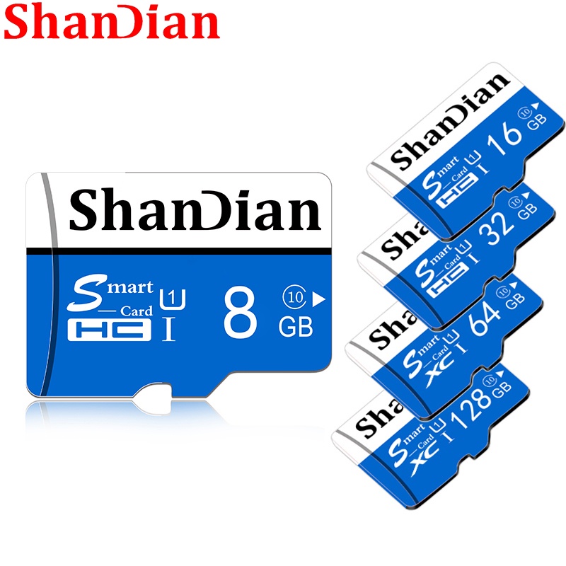 Shandian การ์ดหน่วยความจําคุณภาพสูง 128GB Class 10 การตรวจสอบภายนอก 8GB หุ่นยนต์ UAV สมาร์ทการ์ด SD 16GB กล้อง TF การ์ด 32GB Tachograph การ์ดแฟลช 64GB