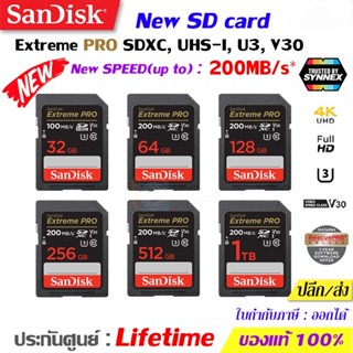 Sandisk ใหม่ การ์ดหน่วยความจํา SD Extremepro 32GB 64GB 128GB 256GB [170 MB/s]U3 sdsdxxd สําหรับกล้อง DSLR