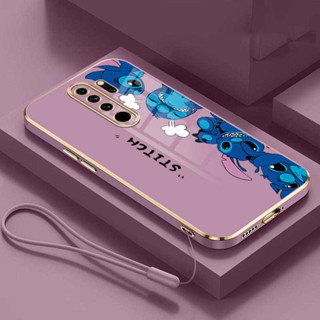 เคสโทรศัพท์มือถือ กันกระแทก ลายการ์ตูน Stitch พร้อมสายคล้อง สําหรับ Xiaomi Redmi Note 10 Pro 5G 4G 10 Note 10S 9T 9S 9 8 Pro