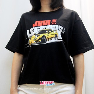 Attitude: JDM legend เสื้อยืดแขนสั้น พิมพ์ลายธีม Akinayama RX7-FD สไตล์ญี่ปุ่น สําหรับแต่งรถยนต์