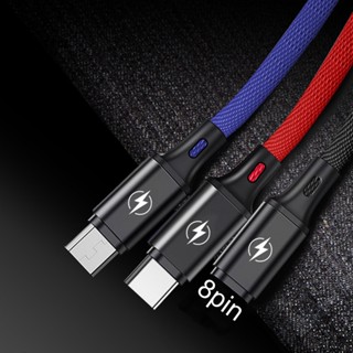 &lt;Dobetter&gt; สายชาร์จ 8Pin Type-C Micro USB ชาร์จเร็ว ป้องกันการเกิดออกซิเดชั่น สําหรับ iPhone