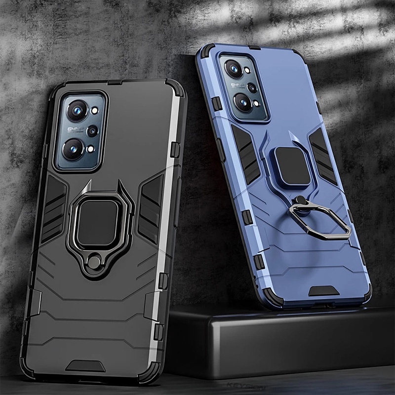 สําหรับrealme GT Neo2 GT2 Proกันกระแทกเกราะกรณีแหวนขาตั้งกันชนปกหลัง