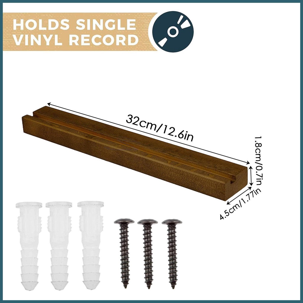 ชั้นวางแผ่นเสียง แบบติดผนัง สไตล์เรโทร หรูหรา สําหรับแขวนของขวัญ - รูปที่ 3