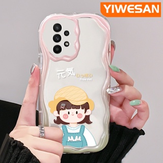 เคสโทรศัพท์มือถือแบบนิ่ม ใส กันกระแทก ลายคลื่น สีมาการอง แฟชั่น สําหรับ Samsung galaxy A22 4G A22 5G M22 A21s A23 A24