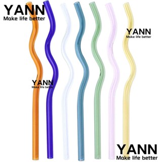 Yann1 หลอดดูดน้ํา แบบใส 7*120 มม. ใช้ซ้ําได้ 7 ชิ้น