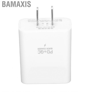 Bamaxis PD and QC 3.0 Fast Charging Adapter  Dual Port 25W Wall  100‑240V for Phones Tablets Laptops