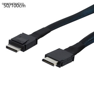 Rten PCIE Oculink SFF 8611 4I เป็น MINI SAS SFF-8611 4I สายเคเบิลเซิร์ฟเวอร์ ความเร็วสูง ตัวผู้ เป็นตัวผู้