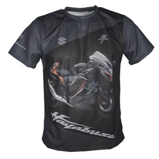 เสื้อยืด พิมพ์ลายรถจักรยานยนต์ Suzuki Hayabusa แฟชั่นสําหรับผู้หญิง