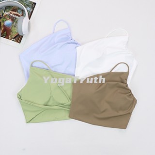 【YOGATRUTH】เสื้อชั้นในโยคะ สายคล้องไหล่เดี่ยว เซ็กซี่ กันกระแทก สําหรับผู้หญิง