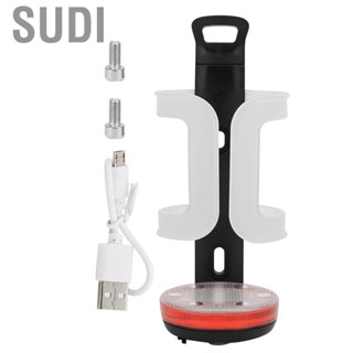 Sudi Bike Water Bottle Holder  ABS USB Charging Bike Bottle Holder with Warning Light Bicycle Cup Cage for Road Bikes Mountain Bikes