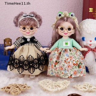 Timehee ตุ๊กตาเจ้าหญิงน่ารัก 17 ซม. พร้อมเสื้อผ้า 13 ข้อต่อ ob11 DIY สําหรับเด็กผู้หญิง ของขวัญ TH