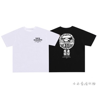 Bape เสื้อยืดแขนสั้น พิมพ์ลาย Da Mo Harajuku Tokyo สไตล์ฮาราจูกุ สําหรับผู้หญิง และผู้ชาย 2023