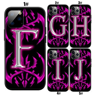 Pj32 เคสโทรศัพท์มือถือแบบนิ่ม ลายตัวอักษรภาษาอังกฤษ F G H I J สําหรับ iPhone 14 Pro Max Plus