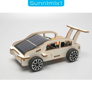 [Sunnimix1] รถไม้ พลังงานแสงอาทิตย์ เสริมการเรียนรู้วิทยาศาสตร์ ฟิสิกส์ สําหรับเด็ก วัยรุ่น DIY