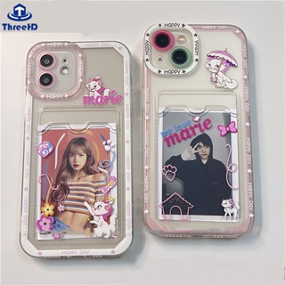 เคสโทรศัพท์มือถือแบบนิ่ม TPU ลายการ์ตูนแมวเจ้าหญิง พร้อมช่องใส่บัตร สําหรับ Huawei Y6p Y7A Y9A Y9s Nova 10se 8i 7i 6se 4e 3i P30Lite Y9 Prime 2019