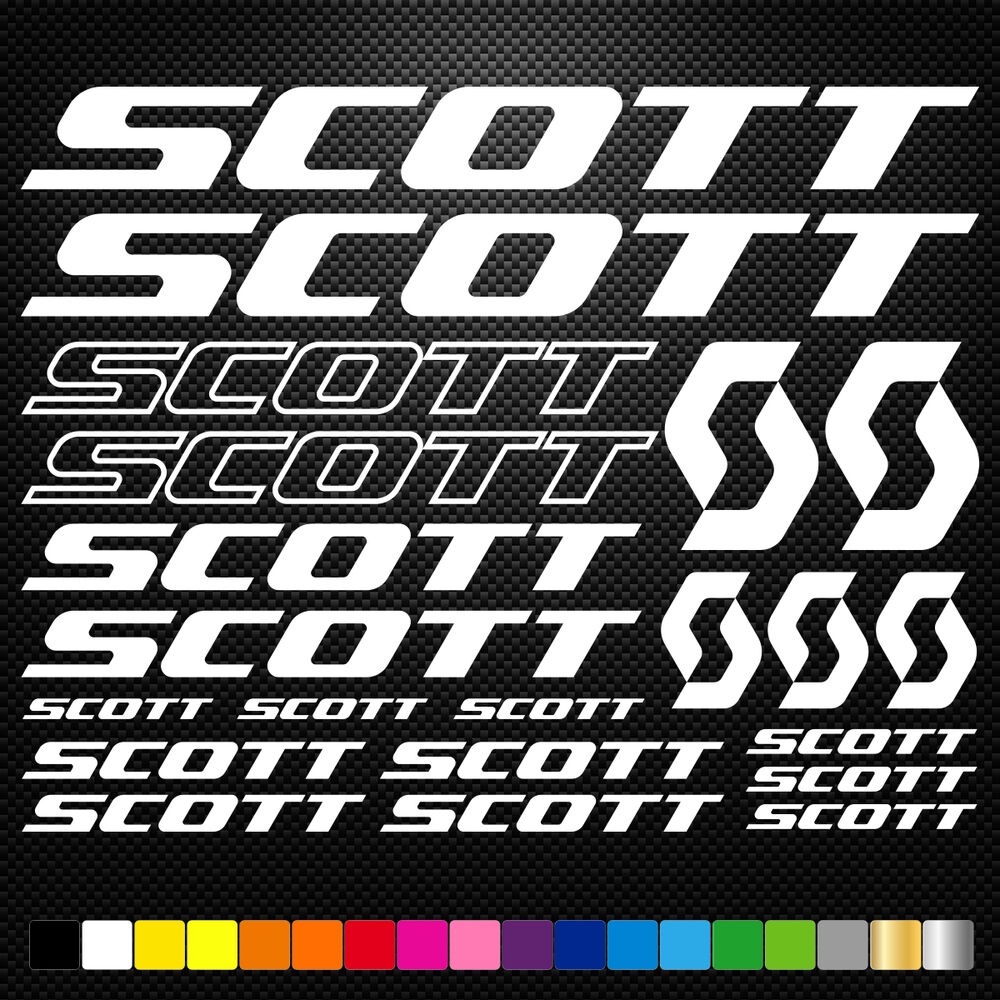 1Set FITS Scott สติกเกอร์ไวนิลแผ่นจักรยานกรอบรอบขี่จักรยานจักรยาน Mtb Road