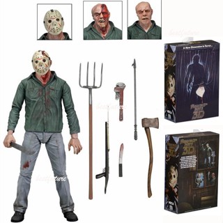 Neca โมเดลฟิกเกอร์ Jason Voorhees Friday the 13th 3D