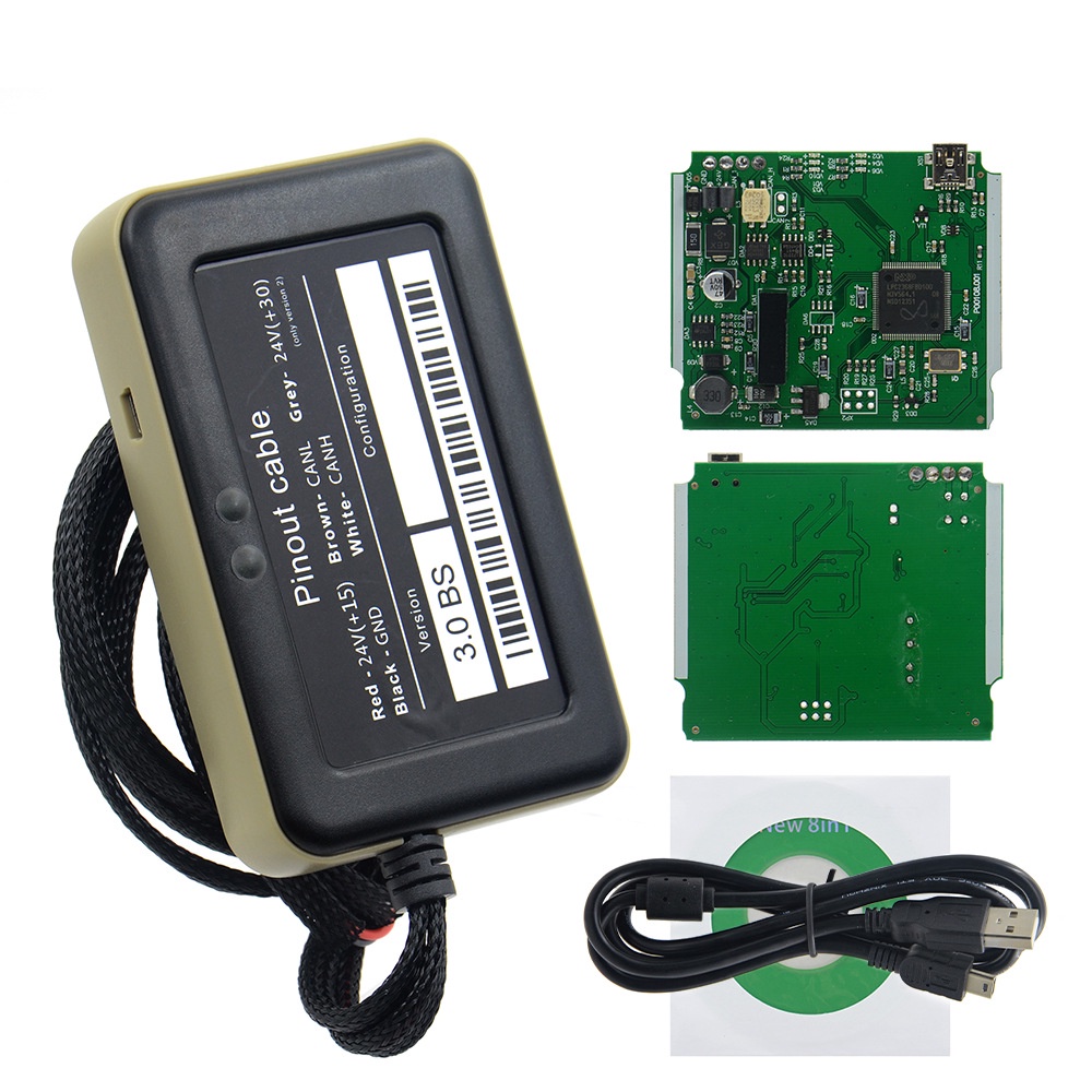 8 in 1 รถบรรทุก Ad-blue-obd2 Emulator สําหรับ Ford MAN Scania Iveco DAF Volvo Renault 8 in 1 Adblue 