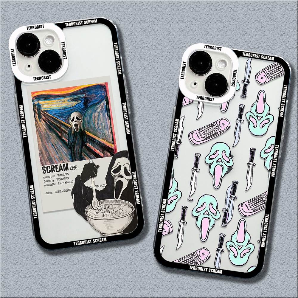 Ghostface สยองขวัญ Scream Art เคสโทรศัพท์สําหรับ Xiaomi POCO X3 X6 F6 X5 F5 X4 M6 Pro F3 Mi 11 Lite 5G NE Mi 14 12T 11T 11 10T 13 13T 14T Pro กันกระแทกปกอ่อน