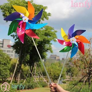 lanfy กังหันลม ของเล่นสำหรับเด็ก สำหรับตั้งแคมป์ ในสวน