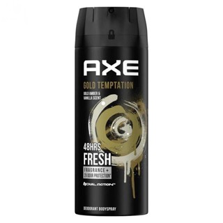 Axe แอ๊กซ์ สเปรย์น้ำหอมระงับกลิ่นกาย โกลด์ เทมเทชั่น 135 มล.