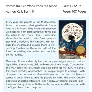 The Girl Who Drank the Moon by Kelly Barnhill Children Multigenerational Family Life Action Adventure Books