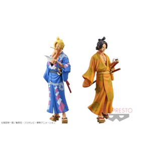 Ace &amp; Sabo Wano ของแท้ JP แมวทอง - Magazine Figure Banpresto [โมเดลวันพีช] (2 ตัว)