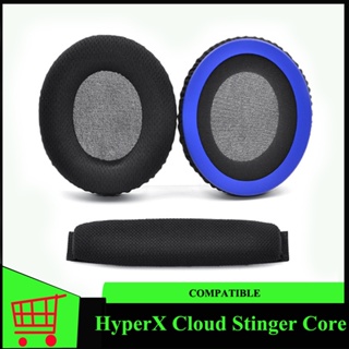 แผ่นรองหูฟัง แบบนิ่ม แบบเปลี่ยน สําหรับ Hyperx Cloud Stinger Core