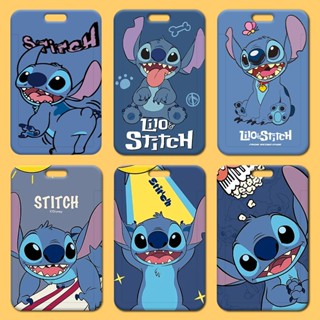 ซองใส่บัตรพนักงาน แบบแข็ง ABS ลายการ์ตูน Stitch DIY สําหรับนักเรียน โรงเรียน