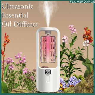 อัพเกรดสี Night Light Humidifier Air Diffuser Aroma Diffuser ไร้สายอัตโนมัติ Ultrasonic Essential Oil Aromatherapy Diffuser | Essential Oil Atomization Flower