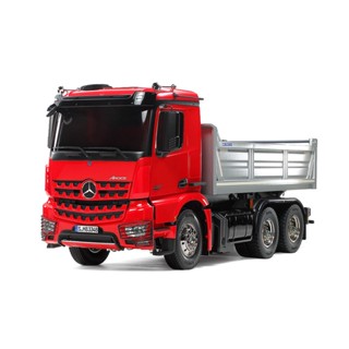 56361 1/14 R/C MERCEDES-BENZ AROCS 3348 6X4 TIPPER TRUCK RED CAB &amp; SILVER BED EDITION