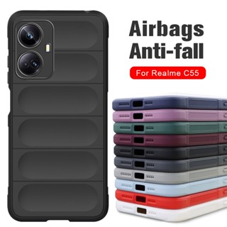 เคสโทรศัพท์ซิลิโคน แบบนิ่ม กันลื่น กันกระแทก สําหรับ Realme C55 5G C55 C55 C 55 5G 6.72 นิ้ว