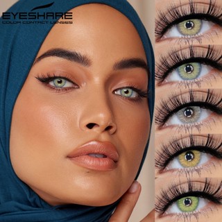 Eyeshare คอนแทคเลนส์ สีน้ําตาล สีเทาธรรมชาติ 1 คู่