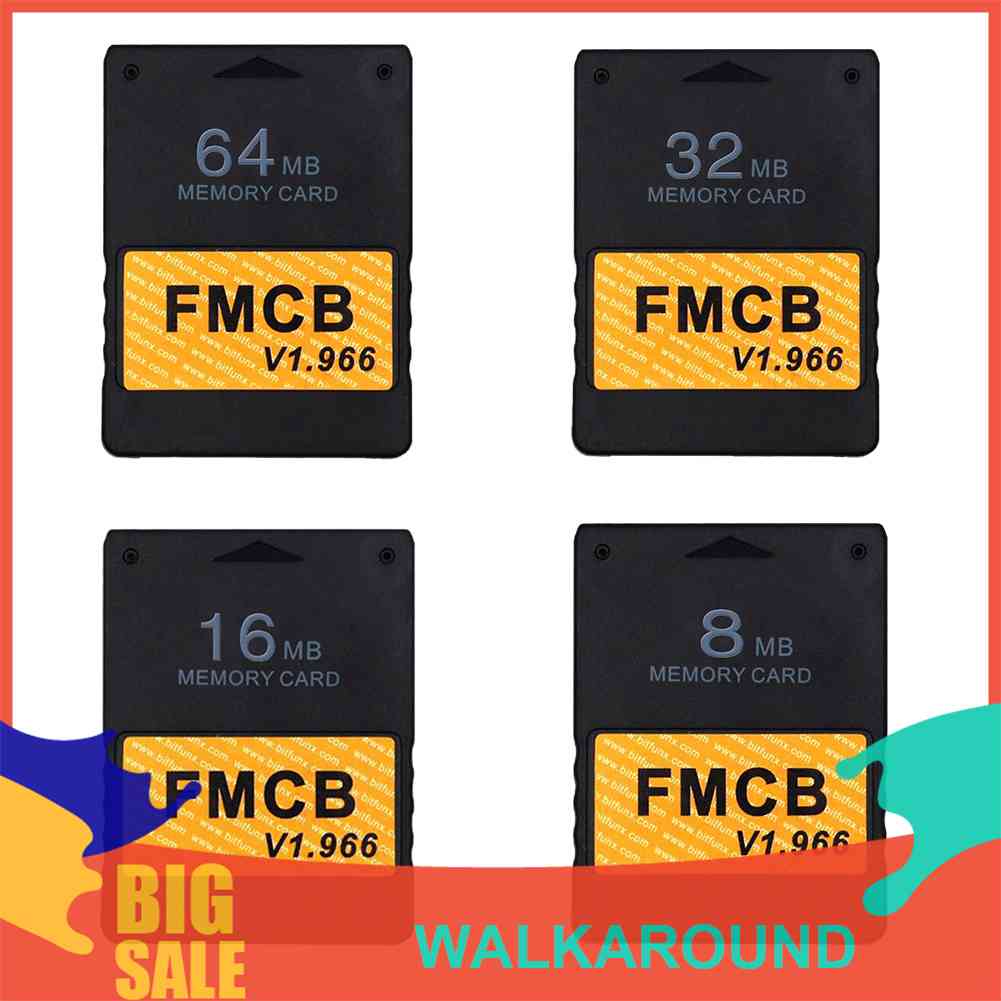 การ์ดหน่วยความจํา v1.966 8MB 16MB 32MB 64MB สําหรับ Sony PS2 FMCB Saver
