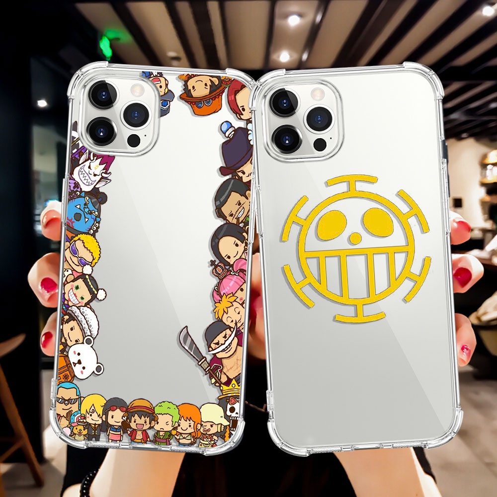 เคสโทรศัพท์มือถือแบบนิ่ม TPU ใส กันกระแทก ลายวันพีซ สําหรับ iPhone 14 Pro Max 11 12 13 Mini X XR XS 7 8 SE 2020