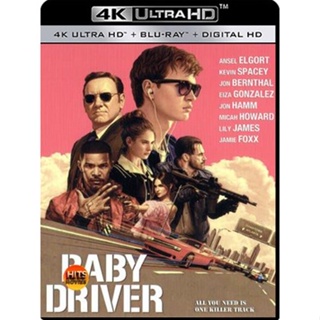 4K UHD 4K - Baby Driver (2017) - แผ่นหนัง 4K UHD (เสียง Eng 7.1 Atmos/ ไทย | ซับ Eng/ ไทย) หนัง 2160p