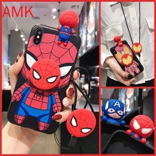 เคสโทรศัพท์มือถือ แบบใส ลายการ์ตูนอนิเมะกัปตันอเมริกา สไปเดอร์แมน สําหรับ AMK Tecno Spark Go 2023 mart 7 5 6 Infinix Hot 20 20s note 12 g96 Zero x neo pro 12i 11s 11 10 10S play nfc hd plus 5g HXMF