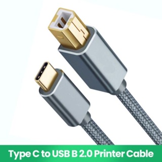 สายเคเบิลเครื่องพิมพ์ USB Type-C เป็น USB B 2.0 ความเร็วสูง สําหรับ Epson HP Brother