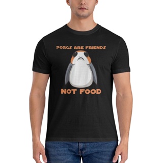 เสื้อยืด ทรงหลวม ลาย Porgs Are Friends Not Food Super Sale