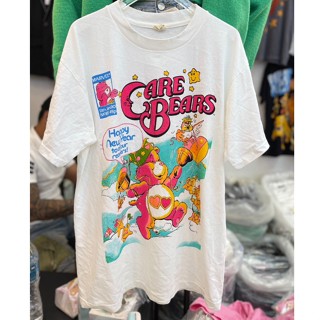 CARE BEARS⚡️เสื้อยืดผ้าฟอก Unisex Cotton 💯 งานใหม่ ทำเก่า ผ้าฟอกเฟดนุ่ม ไร้ตะเข็บข้าง สกรีนจม หน้าหลัง ⚡️⚡️