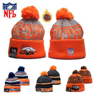 Nfl DENVER BRONCOS หมวกผ้าวูล บุกํามะหยี่ ฤดูหนาว อบอุ่น หมวกถัก หมวก Unisex ของขวัญฤดูหนาว