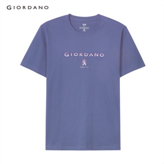 GIORDANO เสื้อยืดผู้ชาย Mens Giordano Print Tee 01092204