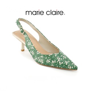 Bata บาจา Marie Claire รองเท้าส้นสูงแบบรัดส้น ใส่ออกงาน ปาร์ตี้  สูง 2 นิ้ว สำหรับผู้หญิง รุ่น LAURETTE สีเขียว 7707393