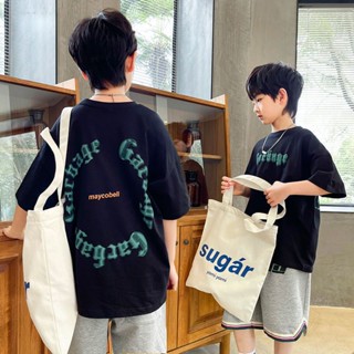 ✨【พร้อมส่ง】เสื้อยืดแขนสั้นลําลอง ผ้าฝ้าย พิมพ์ลาย สําหรับเด็กผู้ชาย อายุ 3-9 ปี