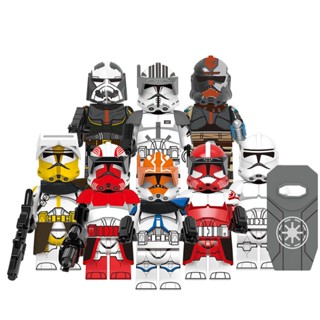 ของเล่นตัวต่อฟิกเกอร์ Space Wars Wrecker Clone Trooper Commander Cody Bly Hunter Thorn ขนาดเล็ก ของขวัญ สําหรับเด็ก