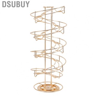 Dsubuy Coffee Pod Holder Gold Stainless Steel 360 Dgree Rotatable Coffee  Rack