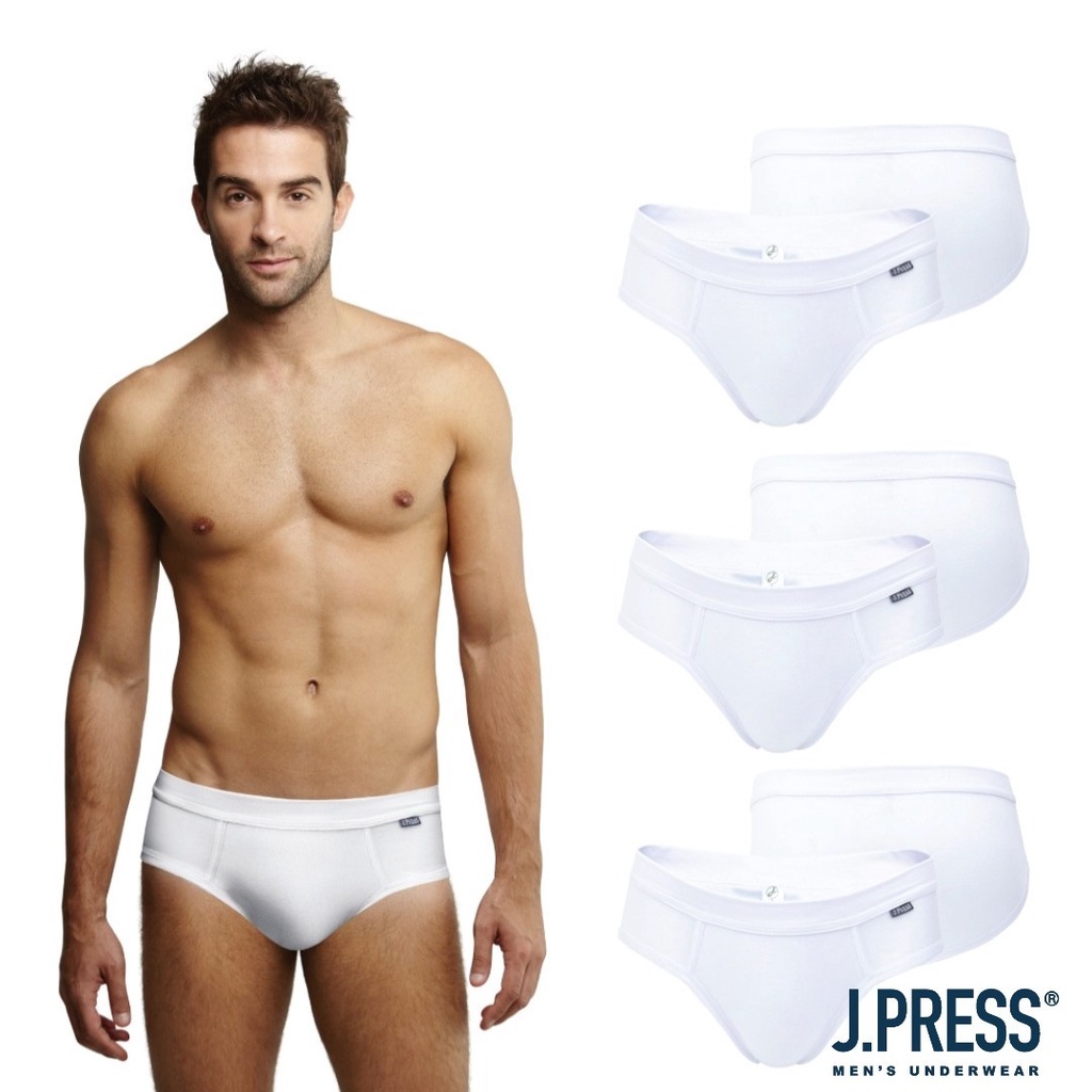 🔥พร้อมส่ง🔥 J.Press กางเกงชั้นในชาย เจเพรส กางเกงในชาย รุ่น 9324W (1 แพคมี 3 ตัว ) ผ้านุ่ม